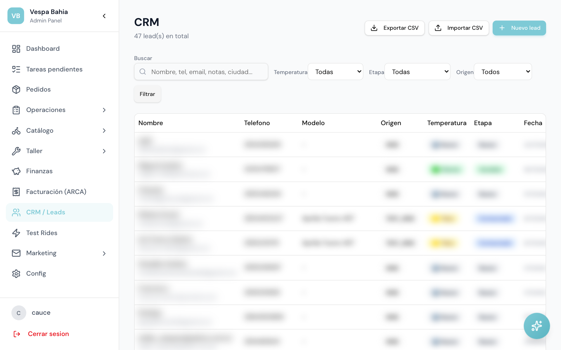 CRM / Leads