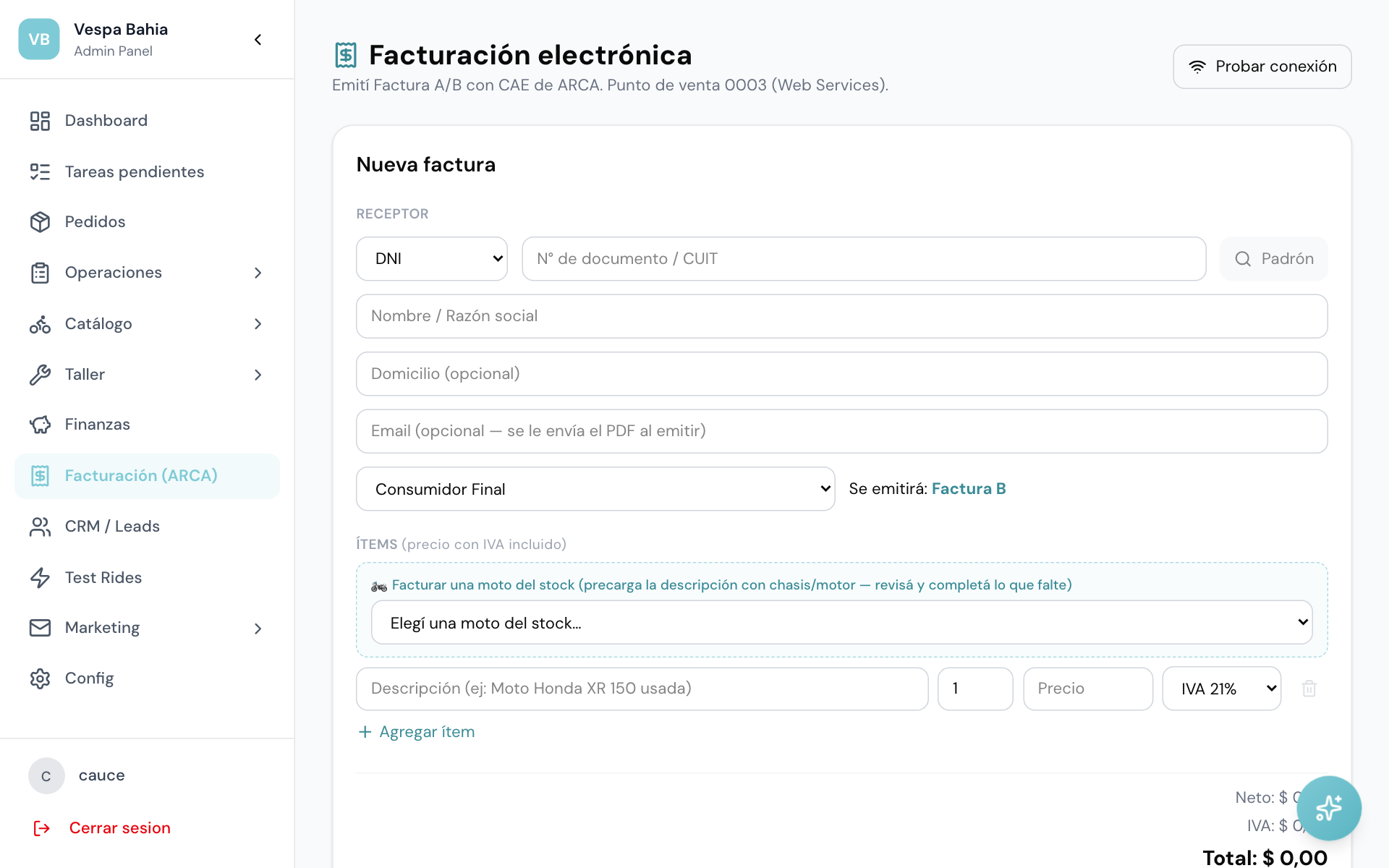 Facturación (ARCA)