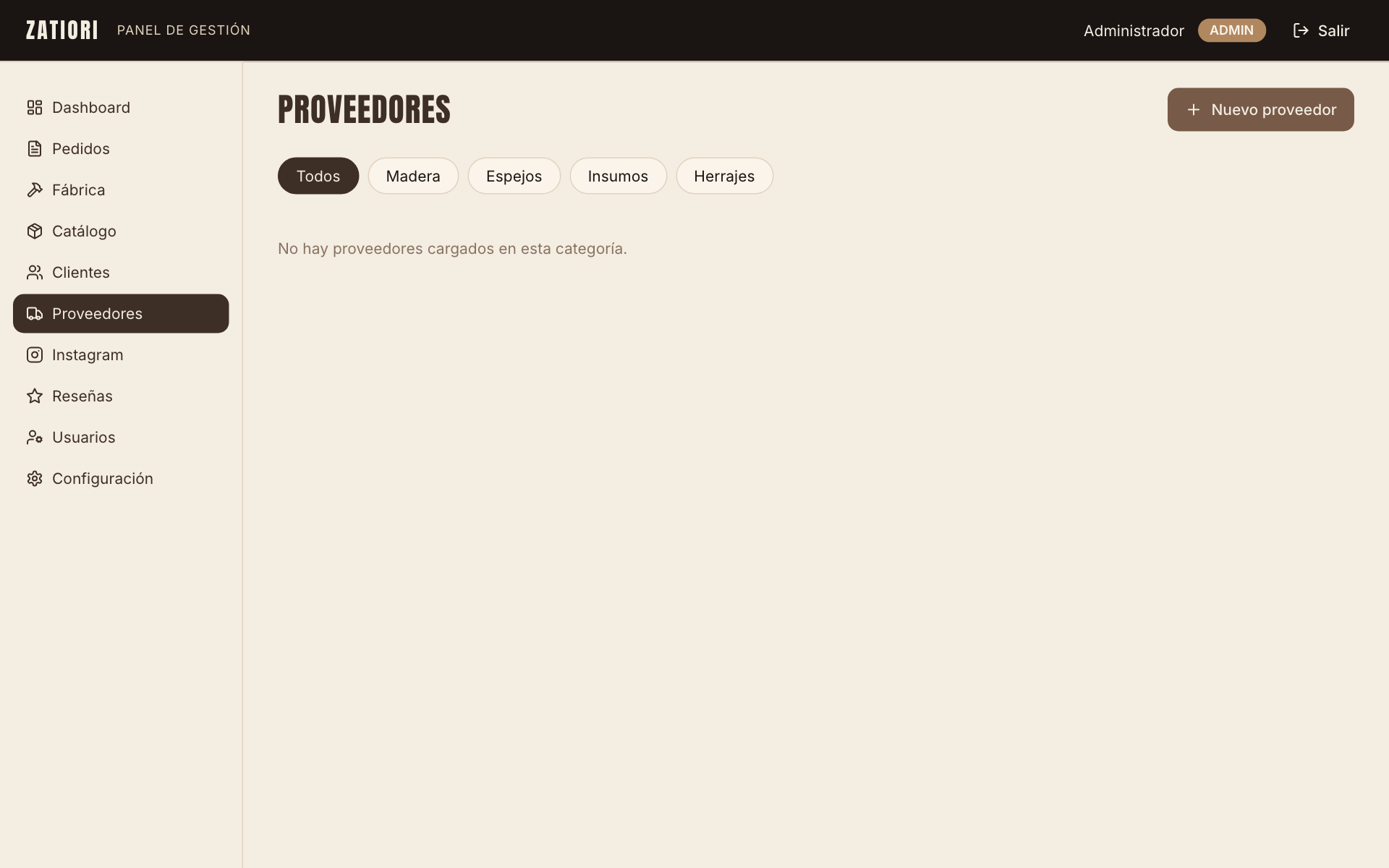 Proveedores