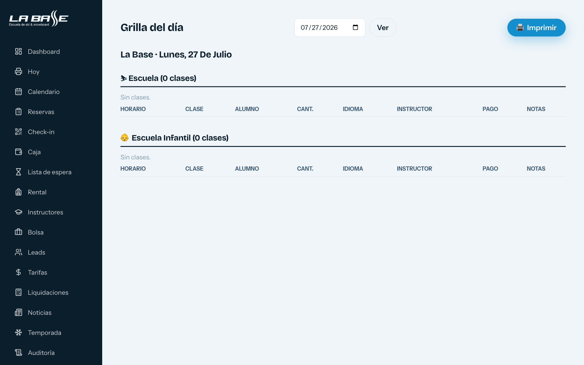 Hoy — el parte del día