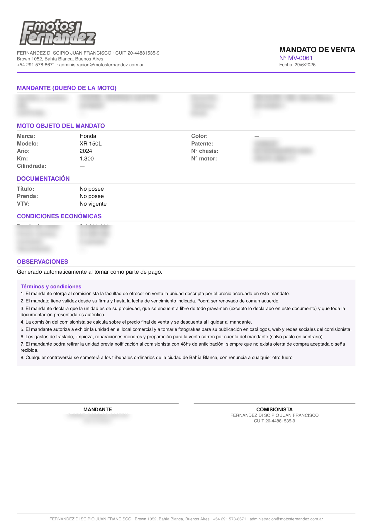 Mandato de venta (PDF real)