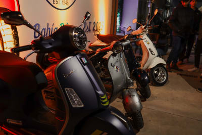 Motos Vespa exhibidas