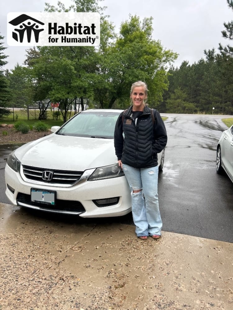 Emily's 2014 Honda Accord Donated to Habitat for Humanity in Pine River, MN