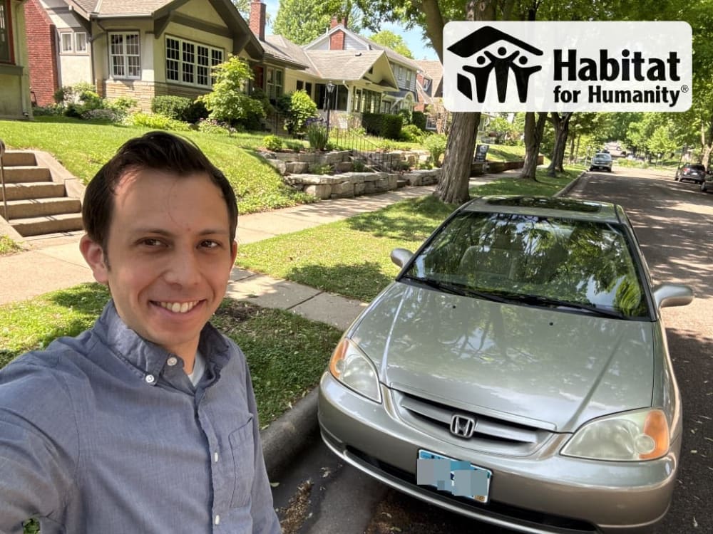 Benjamin's 2003 Honda Civic Donated to Habitat for Humanity in Saint Paul, MN