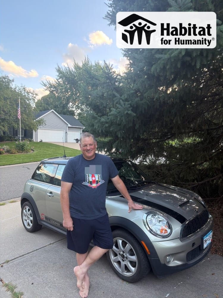Thomas's 2008 Mini Cooper Donated to Habitat for Humanity in Saint Paul, MN