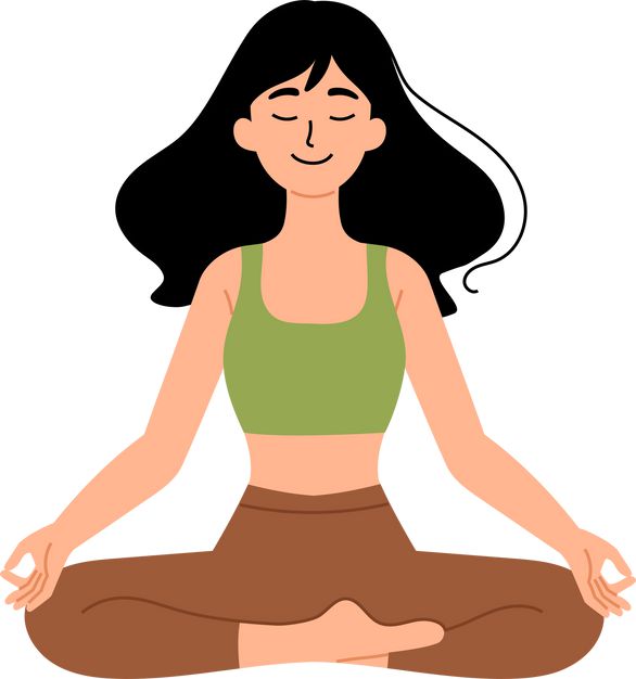 Meditating person