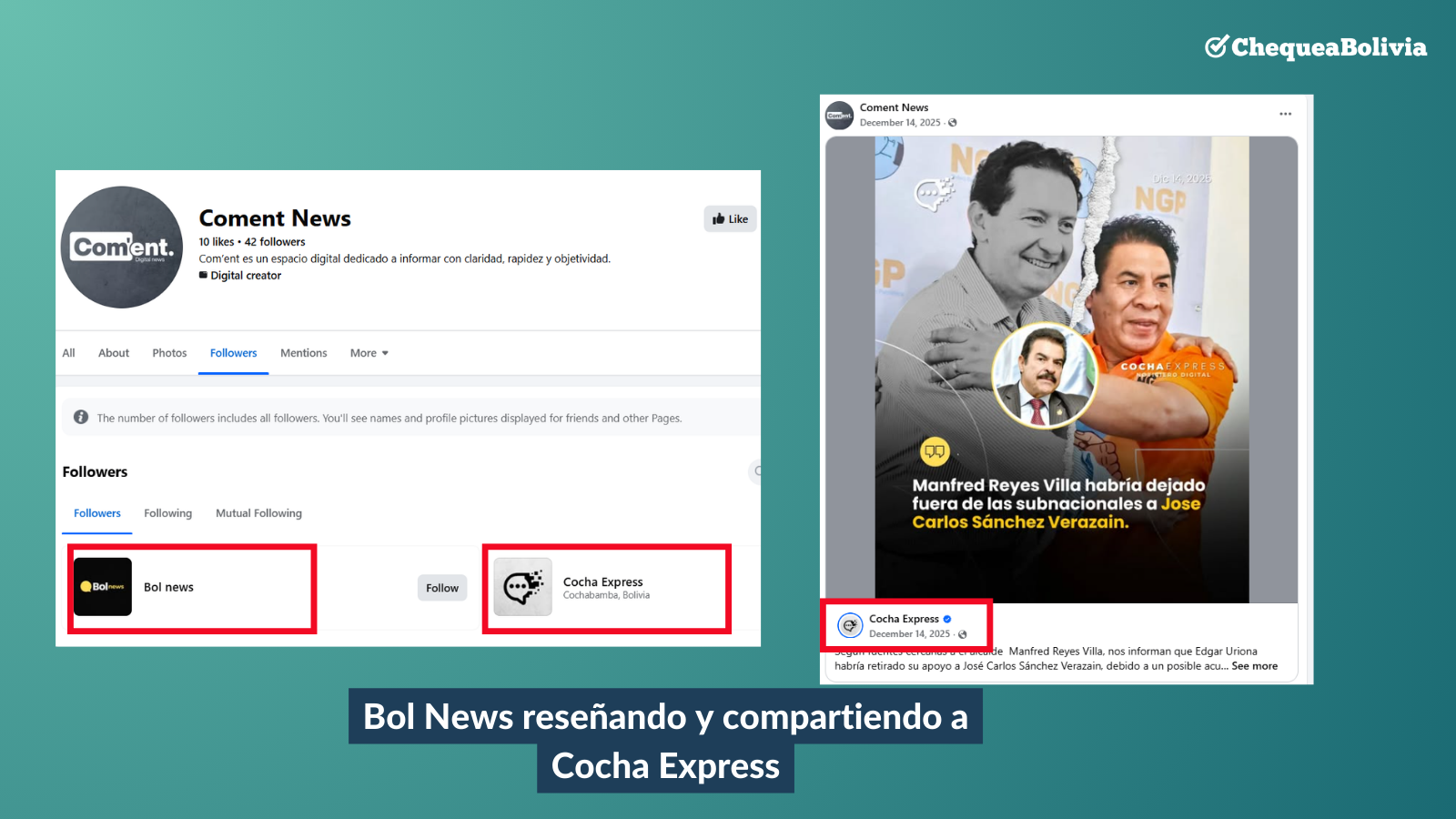 Coment News relaciones