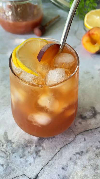 Peach lemon ice tea