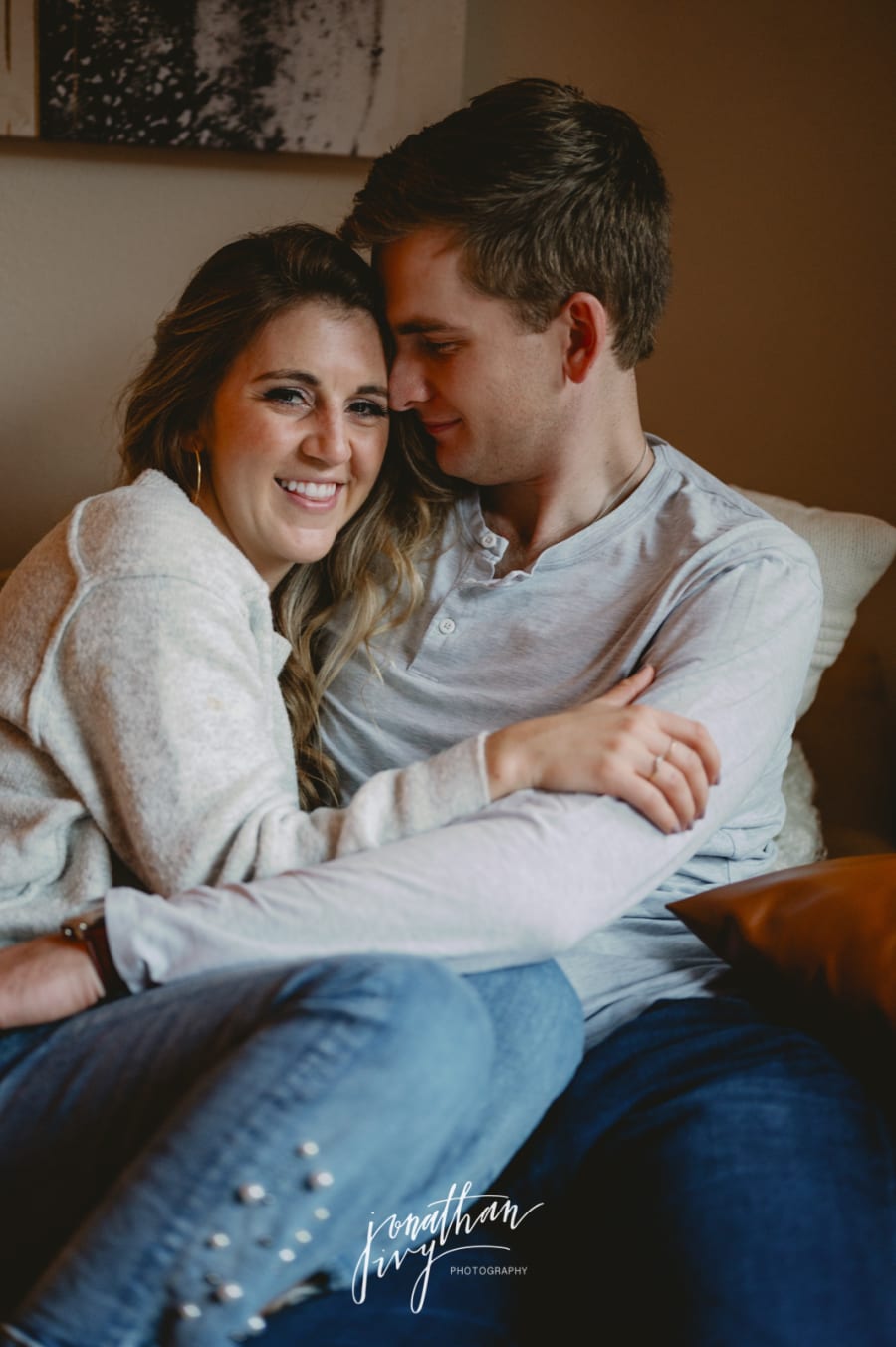 At Home Engagement Photos