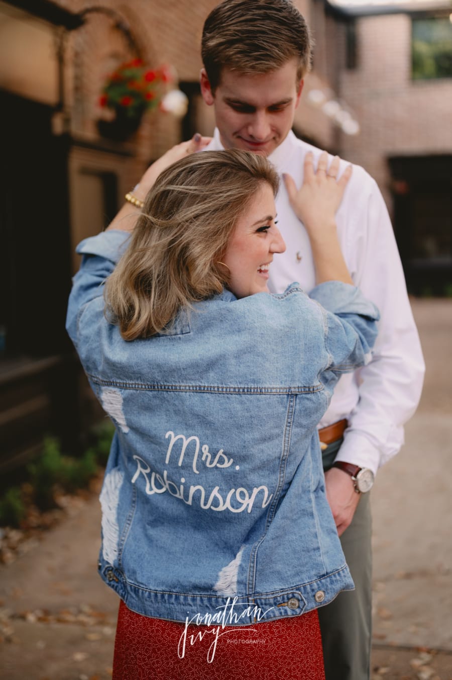 Custom Denim Jacket for Wedding