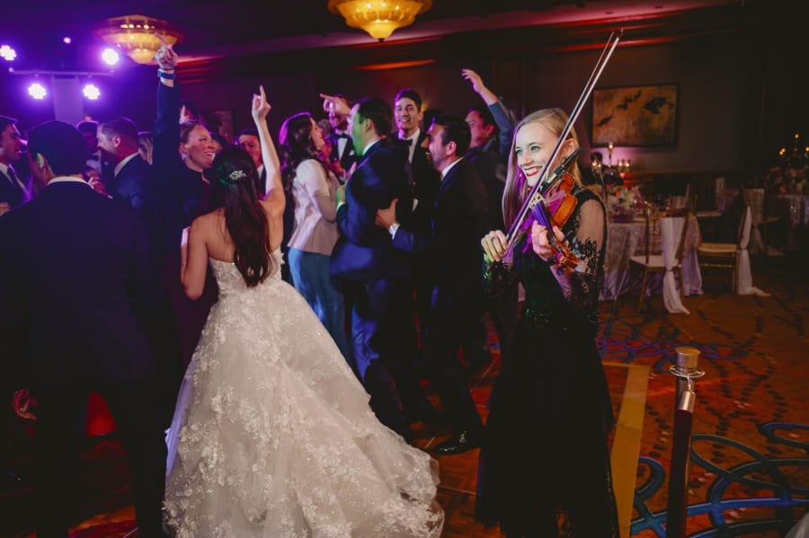 Violinist at a Wedding Reception