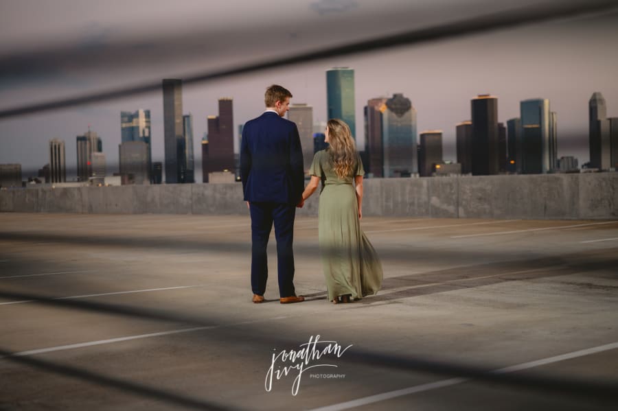 romantic houston engagement photos