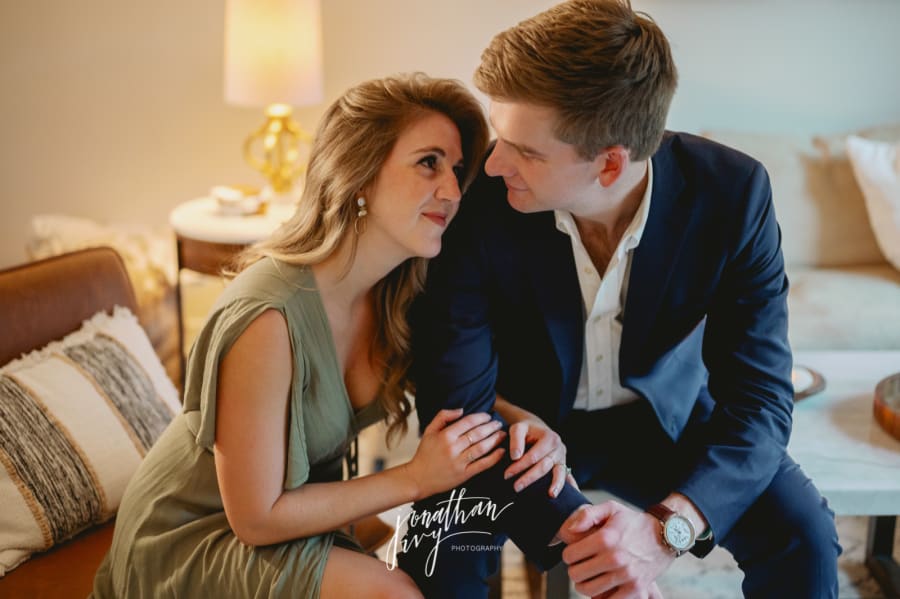 Intimate at Home Engagement Session Ideas