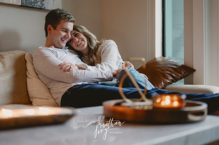 At Home Engagement Photos