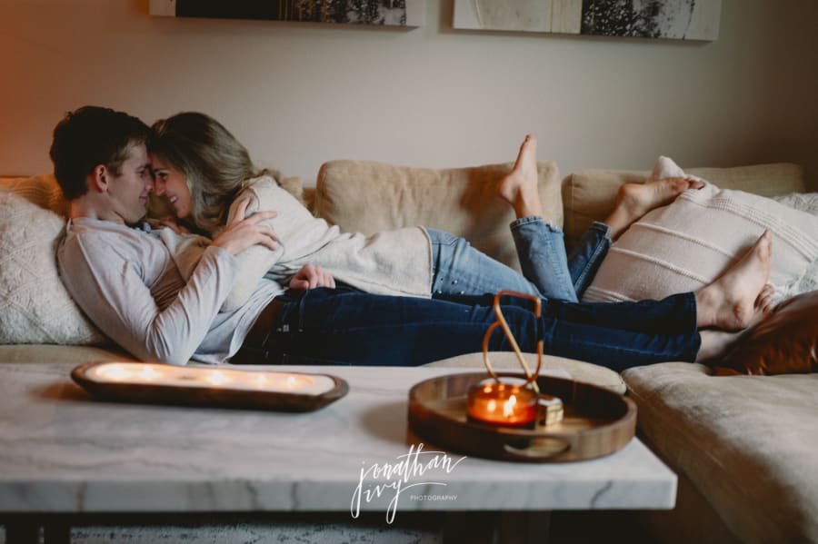 Lifestyle at Home Engagement Photos