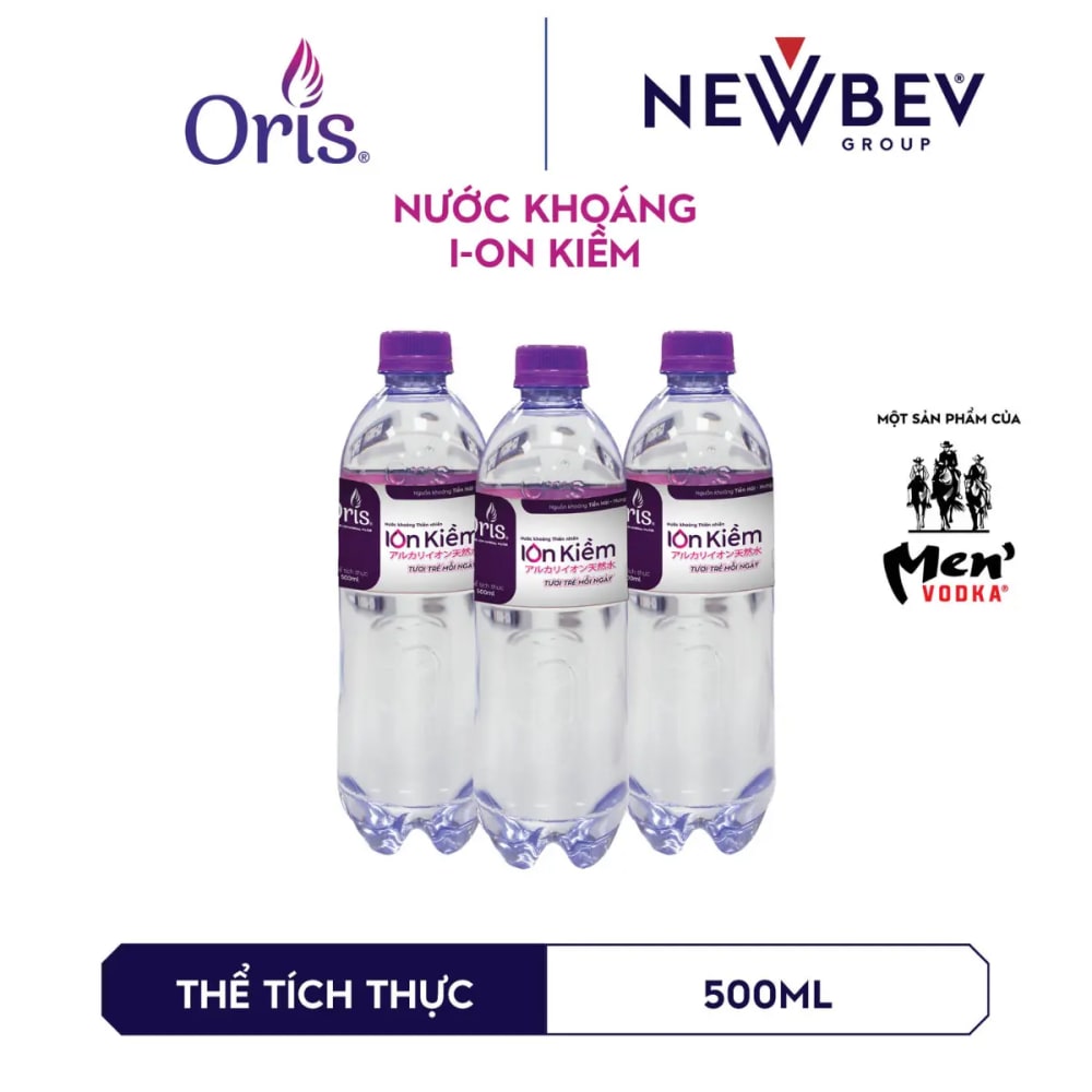 Nước khoáng thiên nhiên ion kiềm Nước Khoáng Oris Ion Kiềm chính hãng