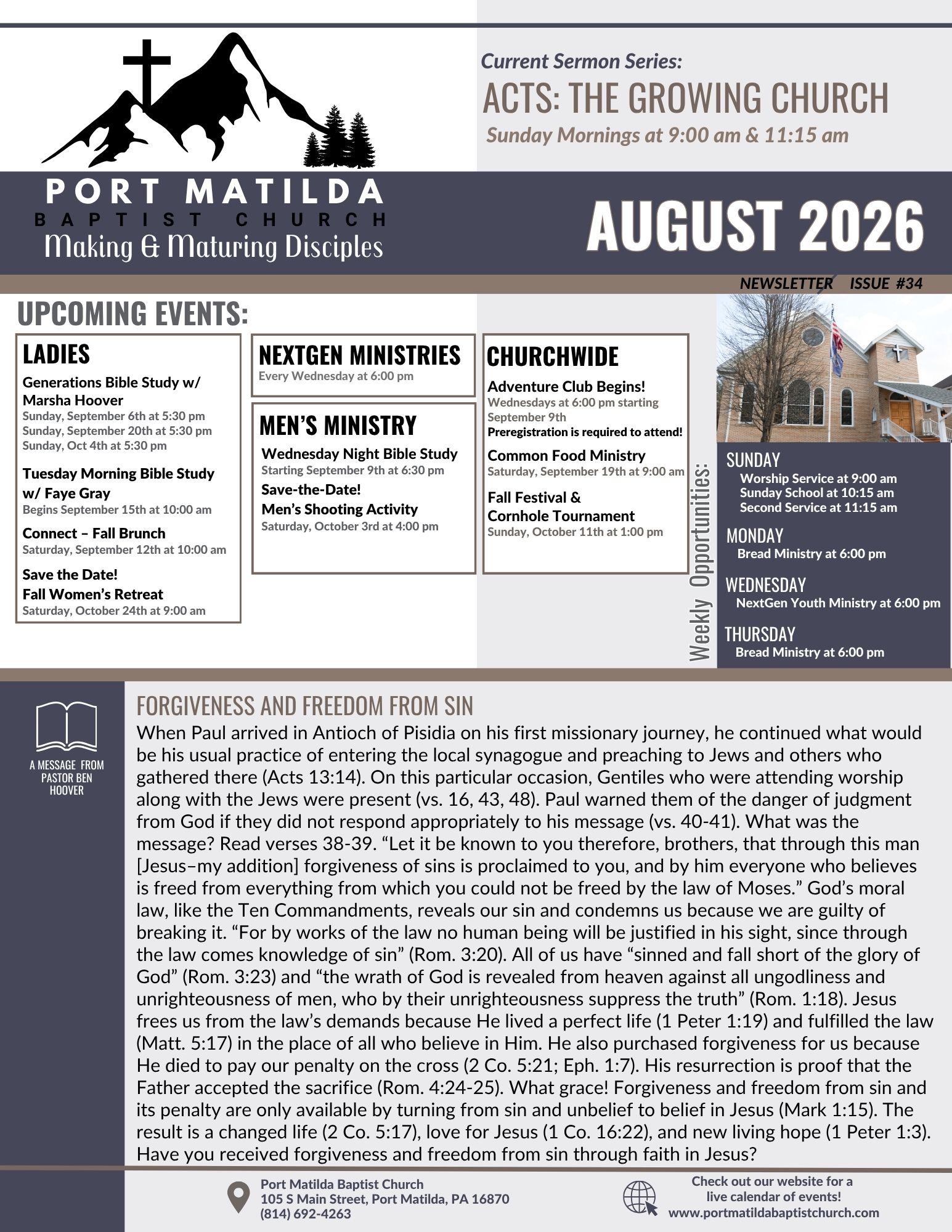 Newsletter Front