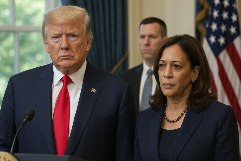 Trump Revokes Secret Service Detail for Political Opponent Kamala Harris