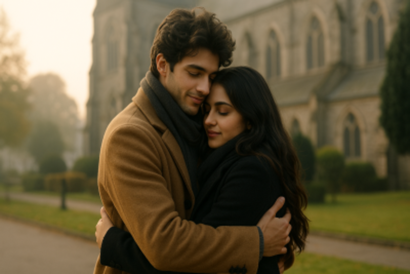 Warm Embrace Outside Sanctuary: Ahaan Panday & Aneet Padda Share a Tender Moment with Fans
