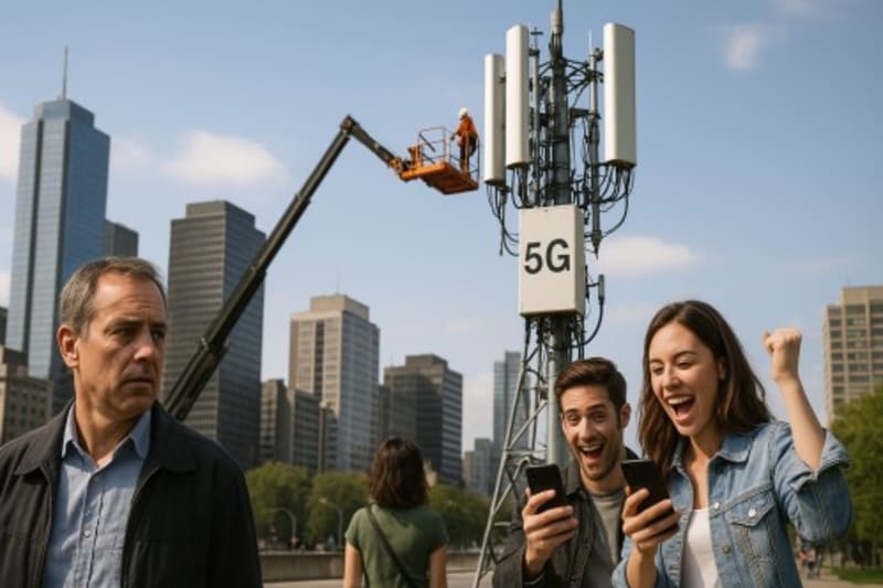 Metro City’s 5G rollout sparks debate: residents voice health and safety concerns while officials and telecoms stress innovation benefits.