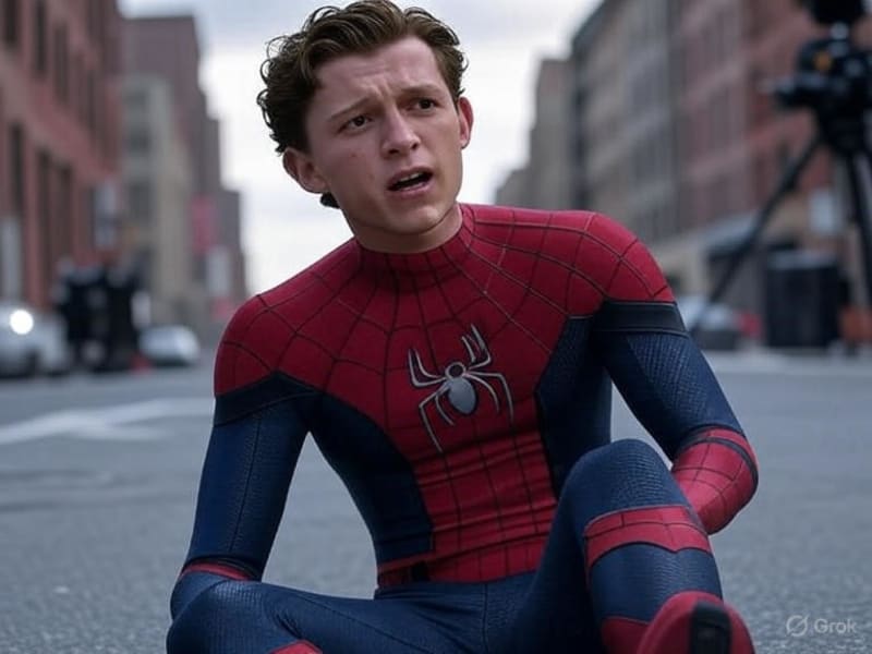 Tom Holland Suffers On-Set Accident While Filming Latest Spider-Man Movie
