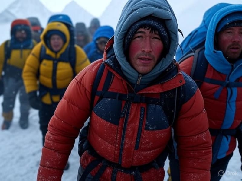 “Everest Blizzard Rescue: Hundreds of Stranded Trekkers Airlifted to Safety”