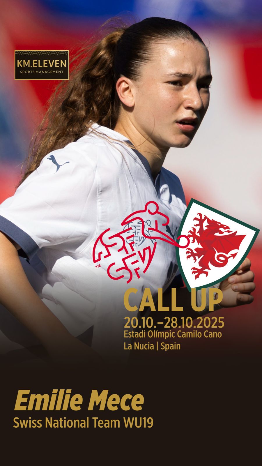 Call Up Switzerland U19 Emilie Mece!