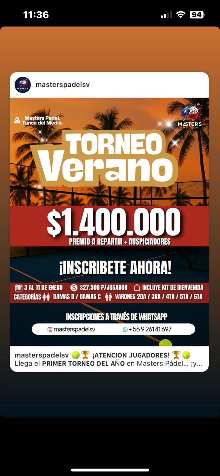 Flyer del Torneo