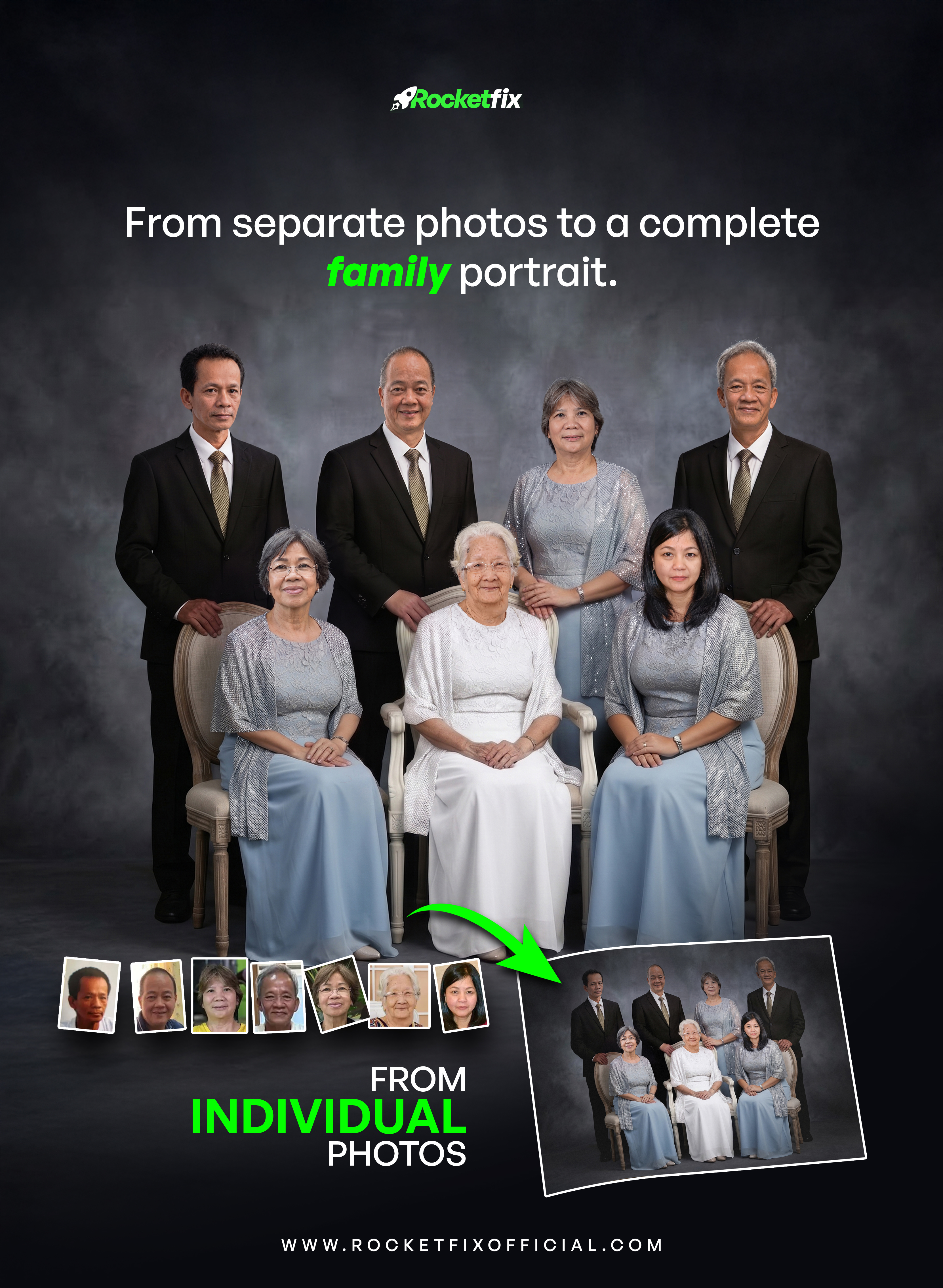 Rocketfix before and after family picture story