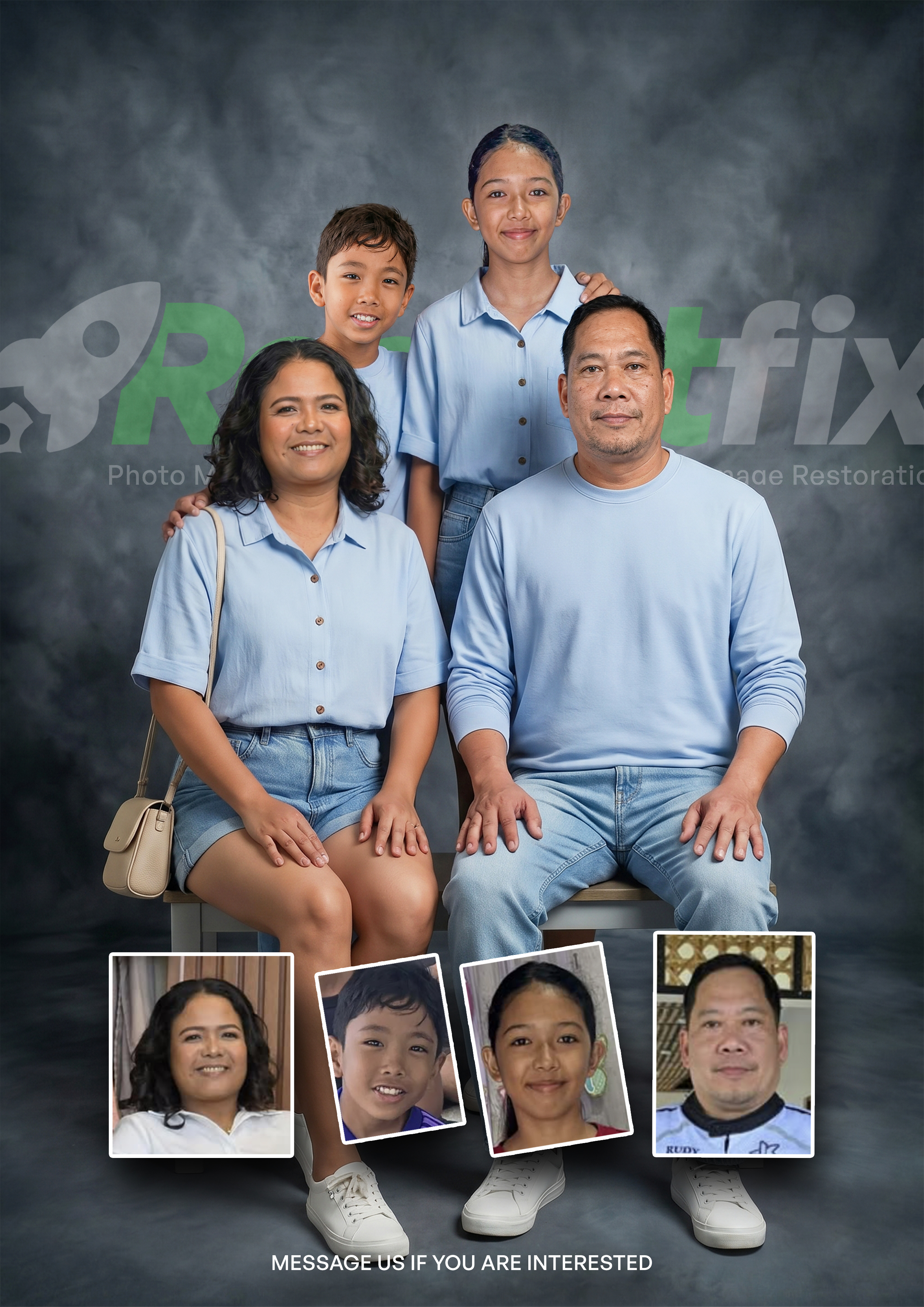 Rocketfix before and after photo editing story