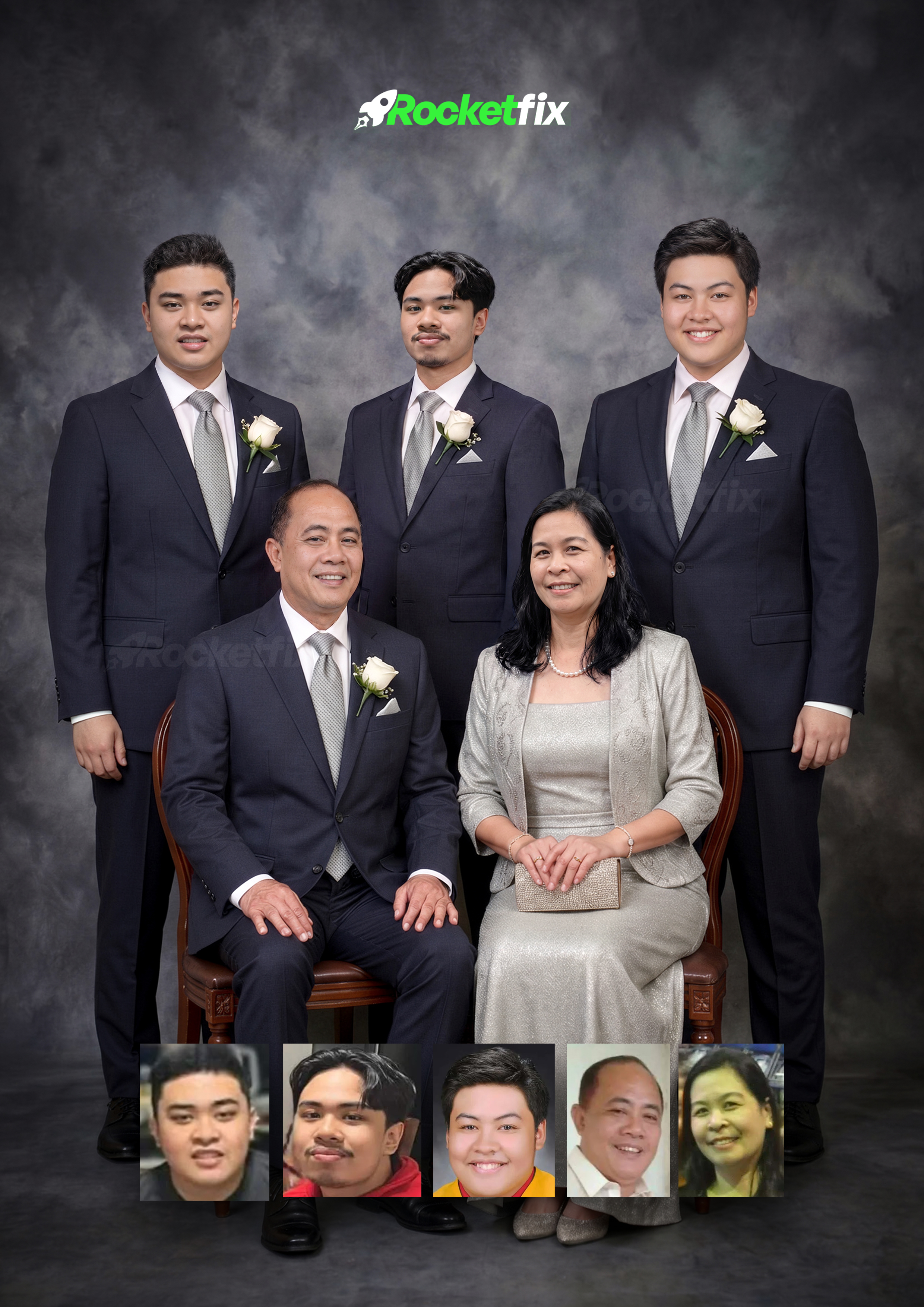 Rocketfix family portrait transformation story