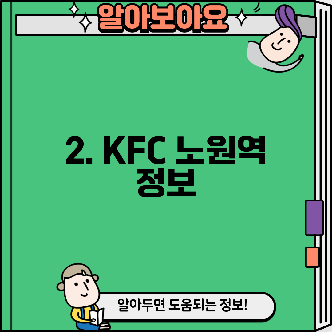 2. KFC 노원역 정보