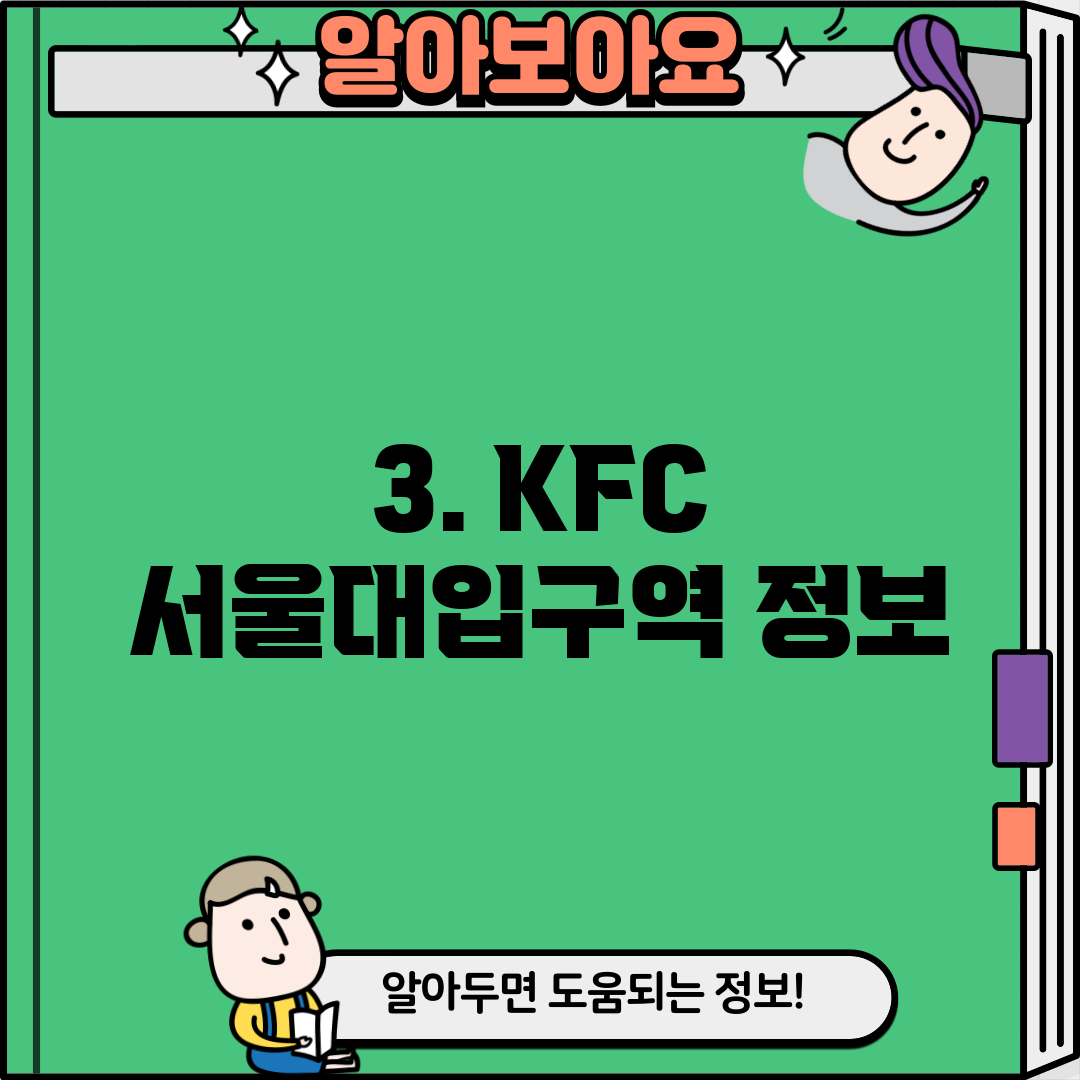 3. KFC 서울대입구역 정보