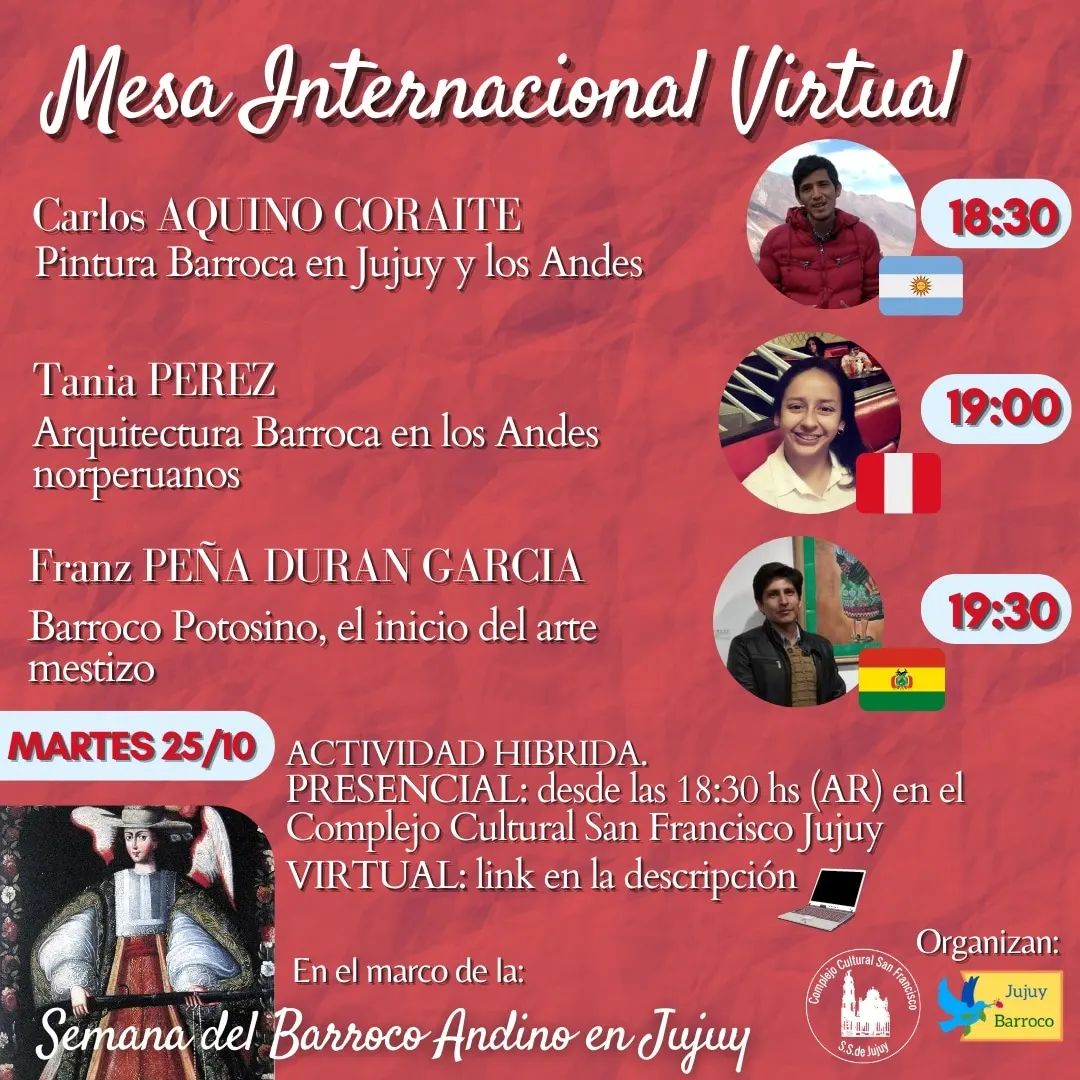 Mesa Internacional Virtual: Pintura Barroca en Jujuy y los Andes.