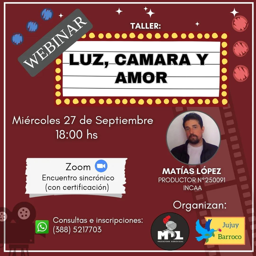 Webinar: Luz, Cámara y Amor