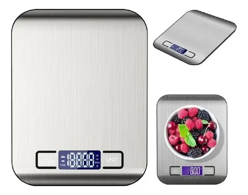 GRAMERA DE COCINA PLATEADA