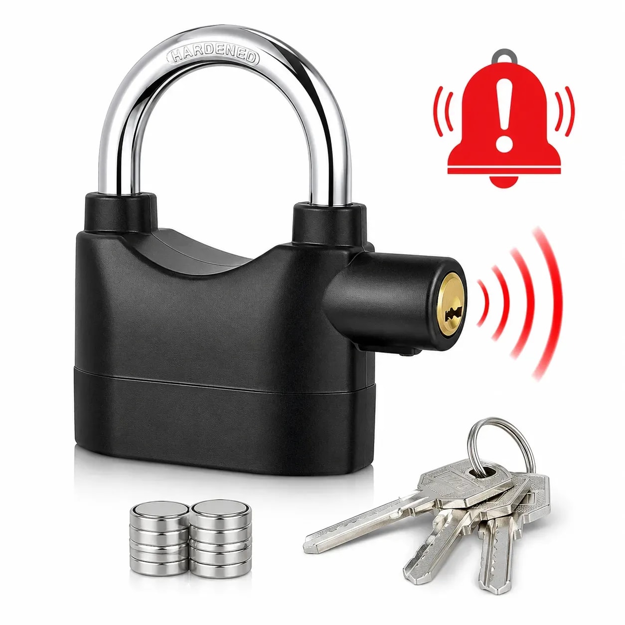 Candado de seguridad con alarma sonora 2