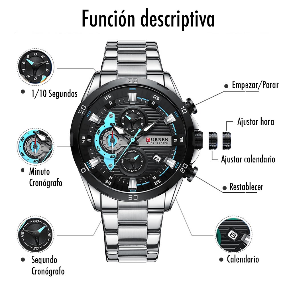 Reloj Curren  + Punzón extractor 3