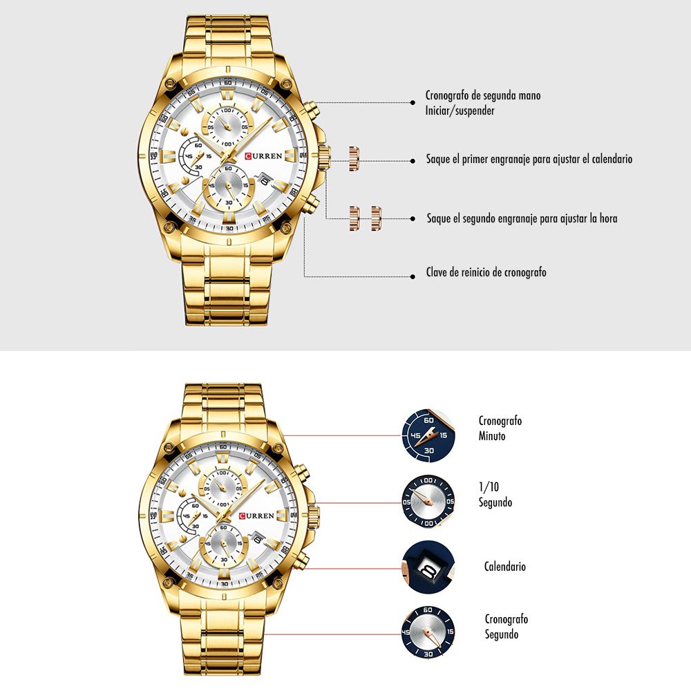 Reloj Curren +Punzón extractor 3