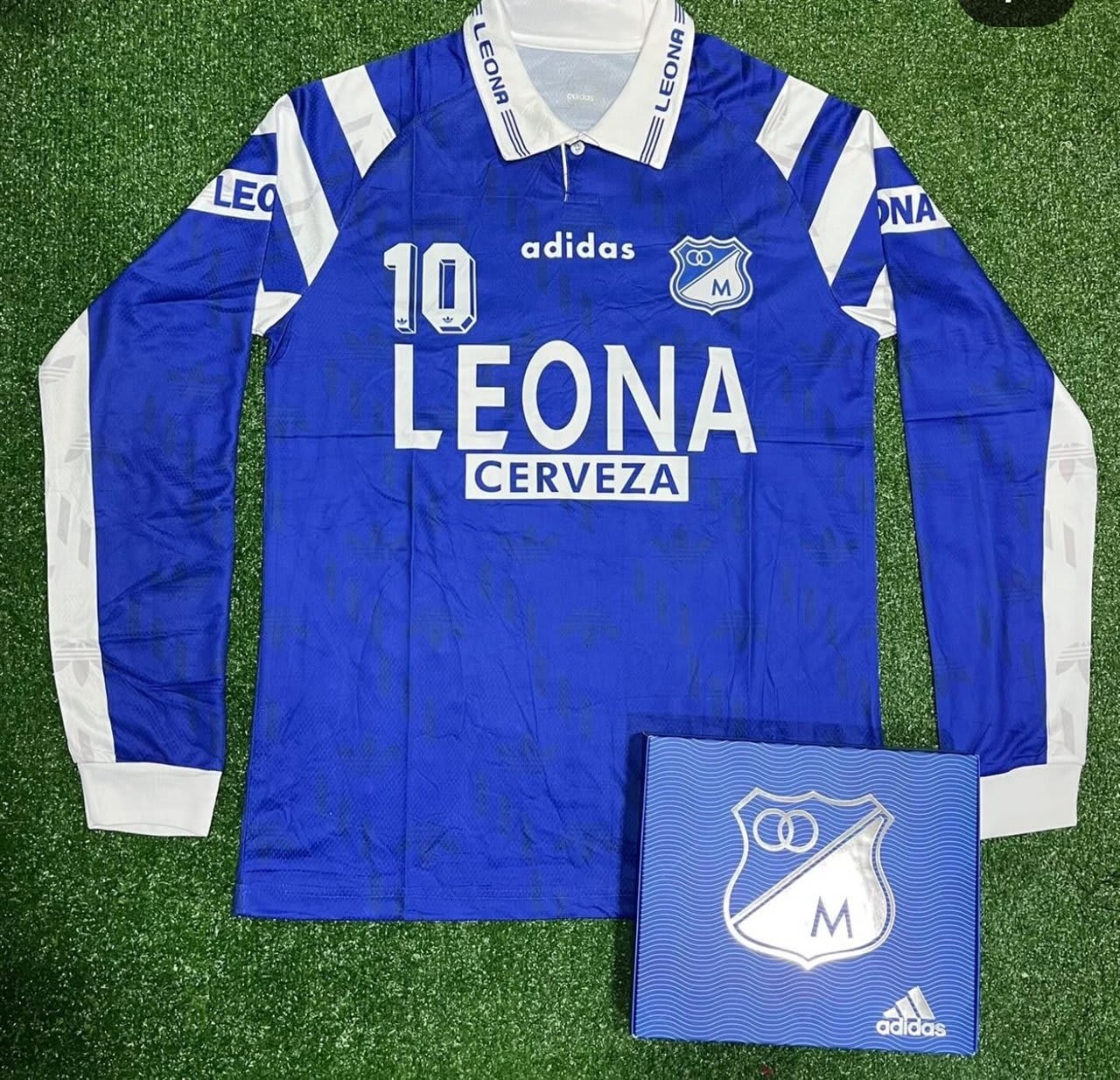 camiseta leona retro millonarios 2