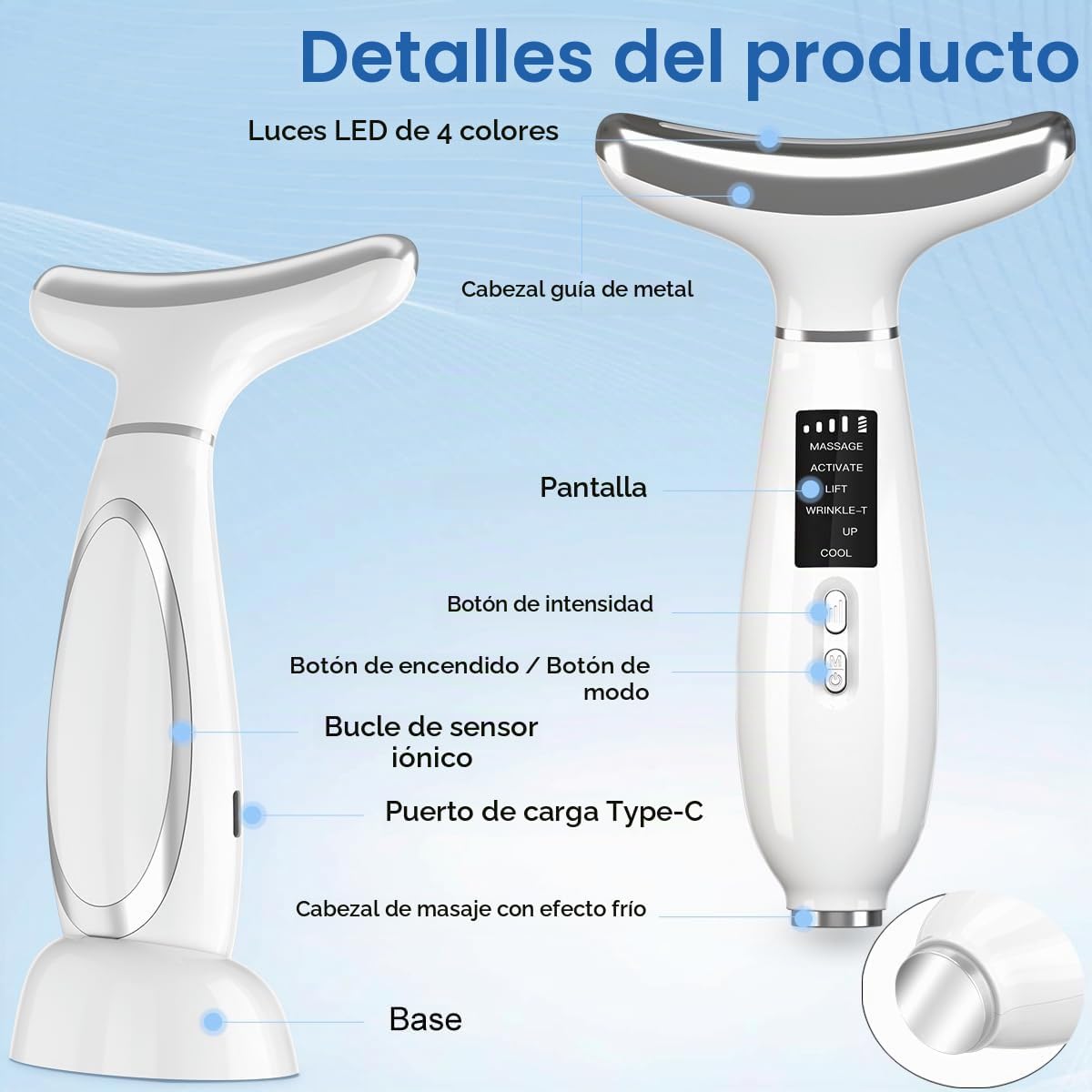 MASAJEADOR DE PAPADA DIGITAL CON PANTALLA 2