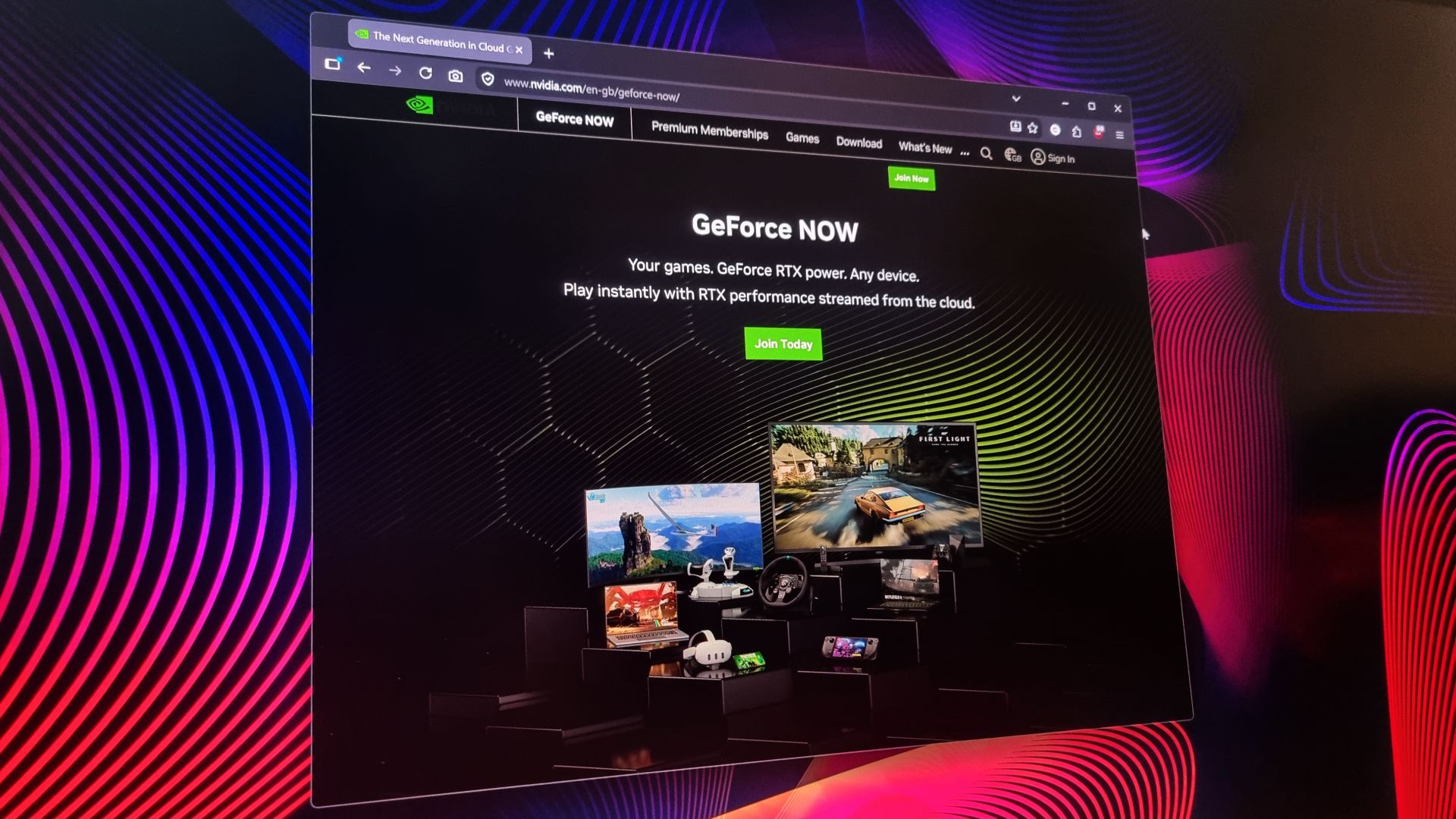 GeForce Now у Firefox: як грати в браузері