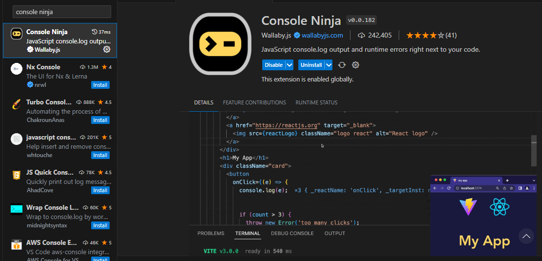 Console Ninja