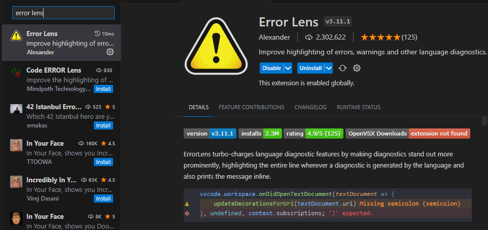 Error Lens