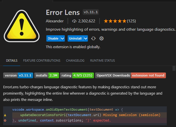 Error Lens