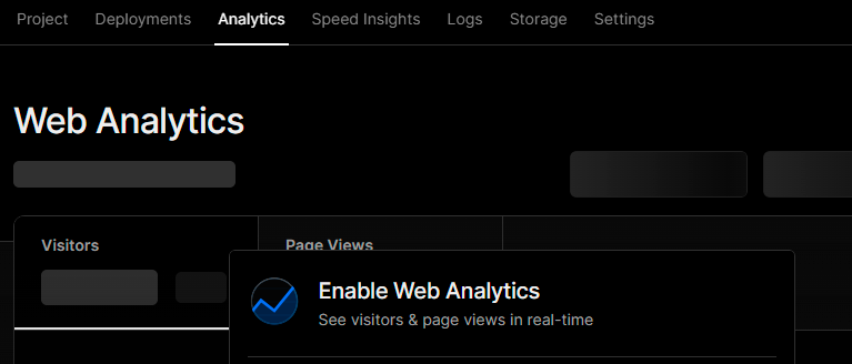 Vercel Web Analytics