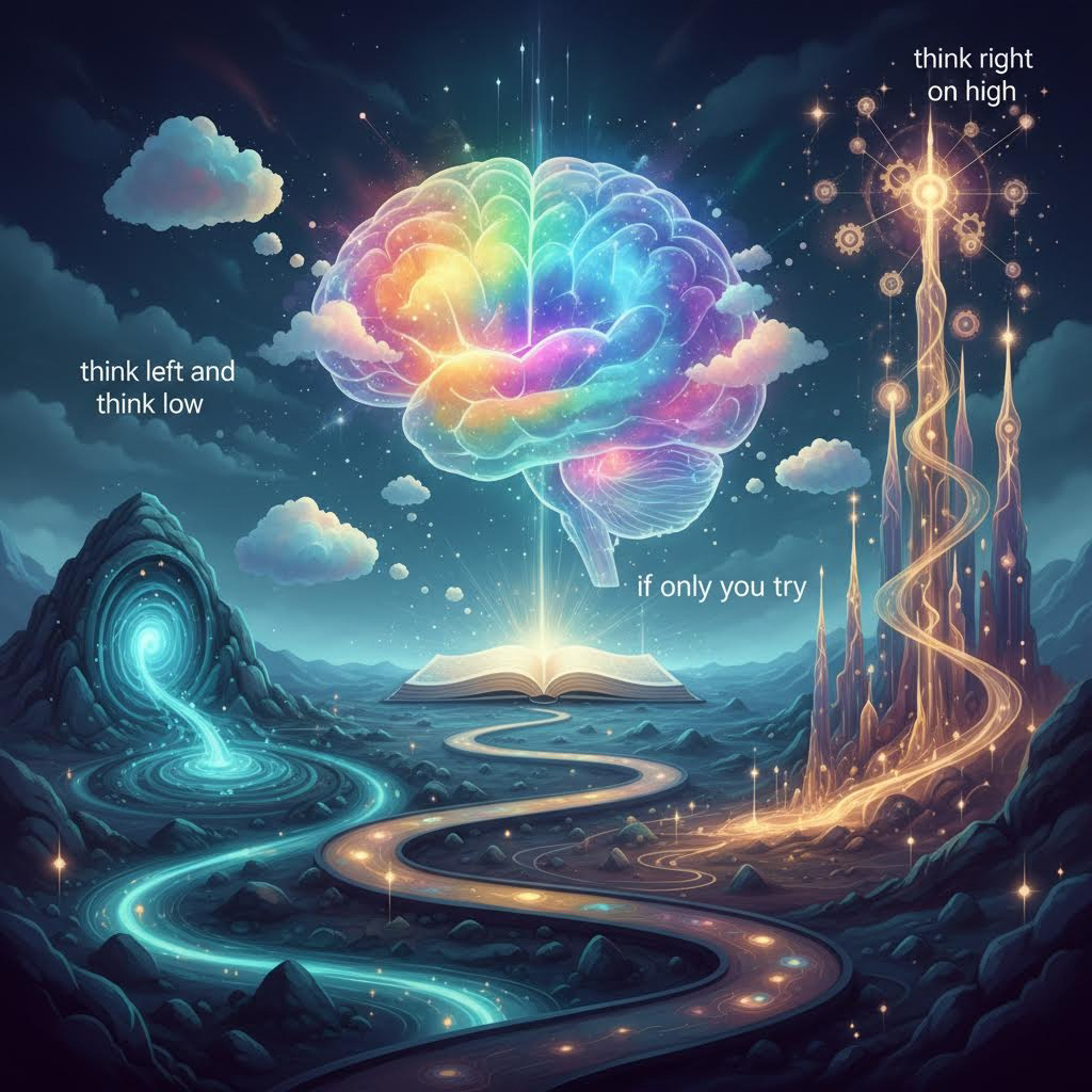 Think left and think right and think low and think high. Oh, the thinks you can think up if only you try!