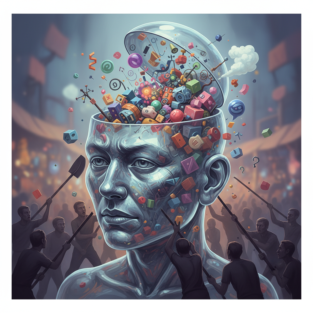 The trouble with having an open mind, of course, is that people will insist on coming along and trying to put things in it.