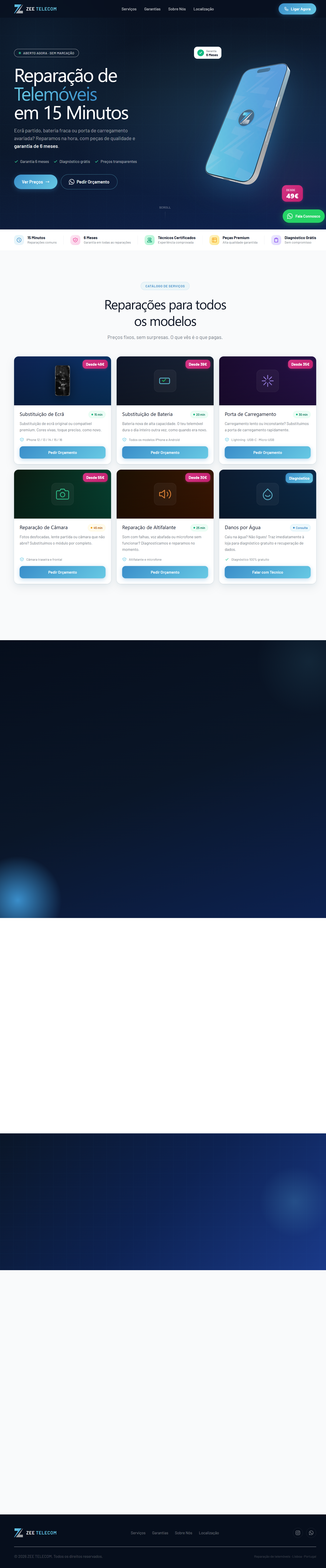 Website Reparação iPhone