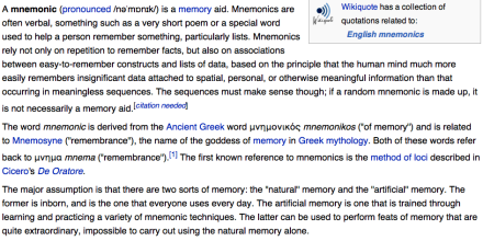 Story generator and mnemonics